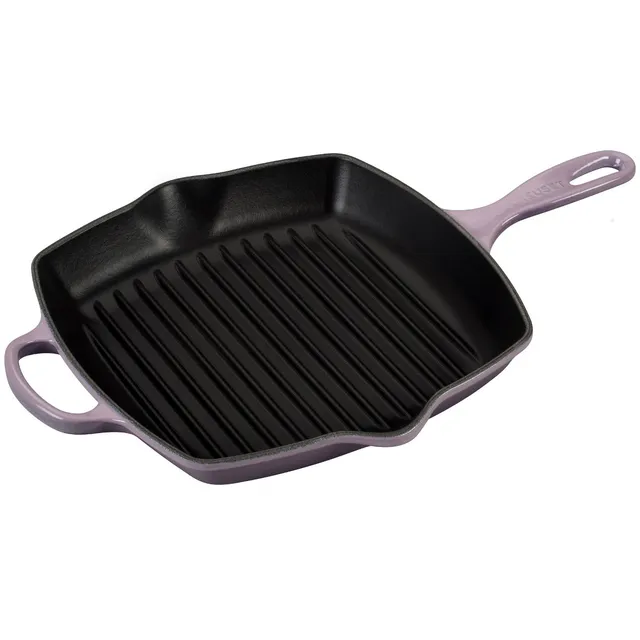 le-creuset-signature-square-skillet-grill-10-1-4-inch-provence-cast-iron-stoveto image 1