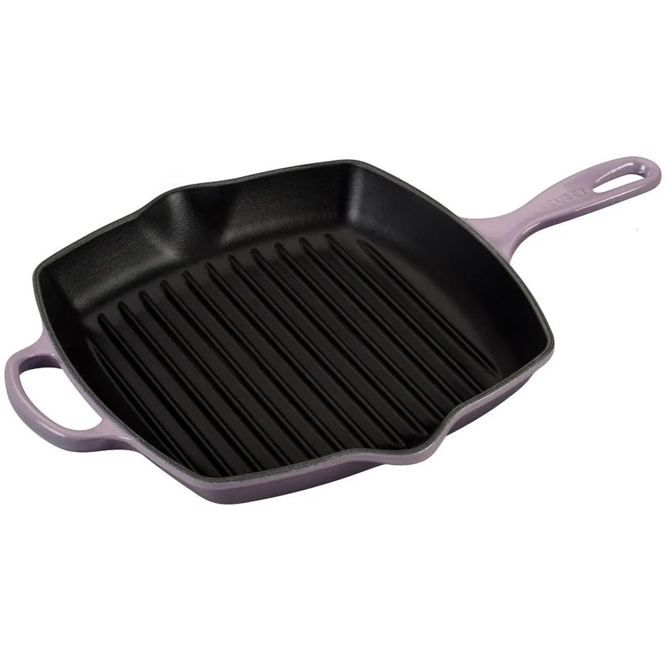 le-creuset-signature-square-skillet-grill-10-1-4-inch-provence-cast-iron-stoveto image 1