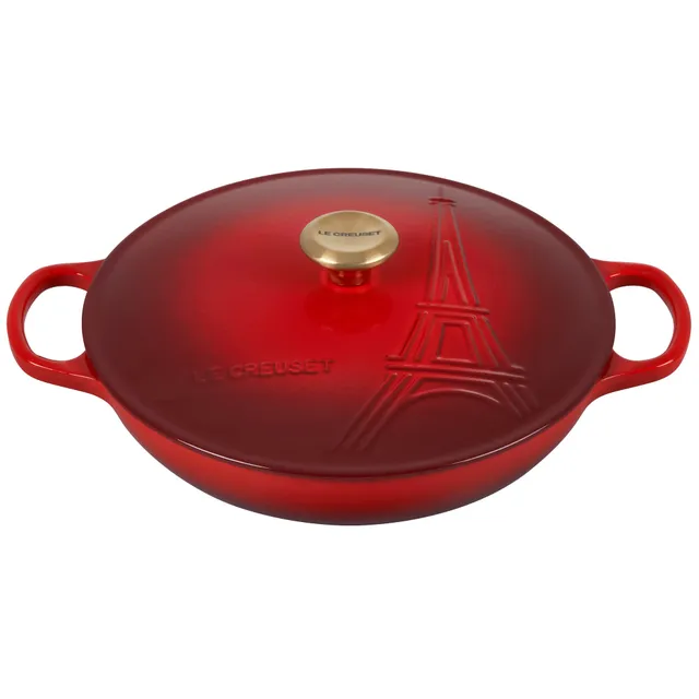 le-creuset-eiffel-tower-collection-enameled-cast-iron-signature-braiser-with-lid image 1