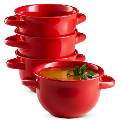 kook-ceramic-soup-bowls-with-stay-cool-handles-18-oz-set-of-4 image 1