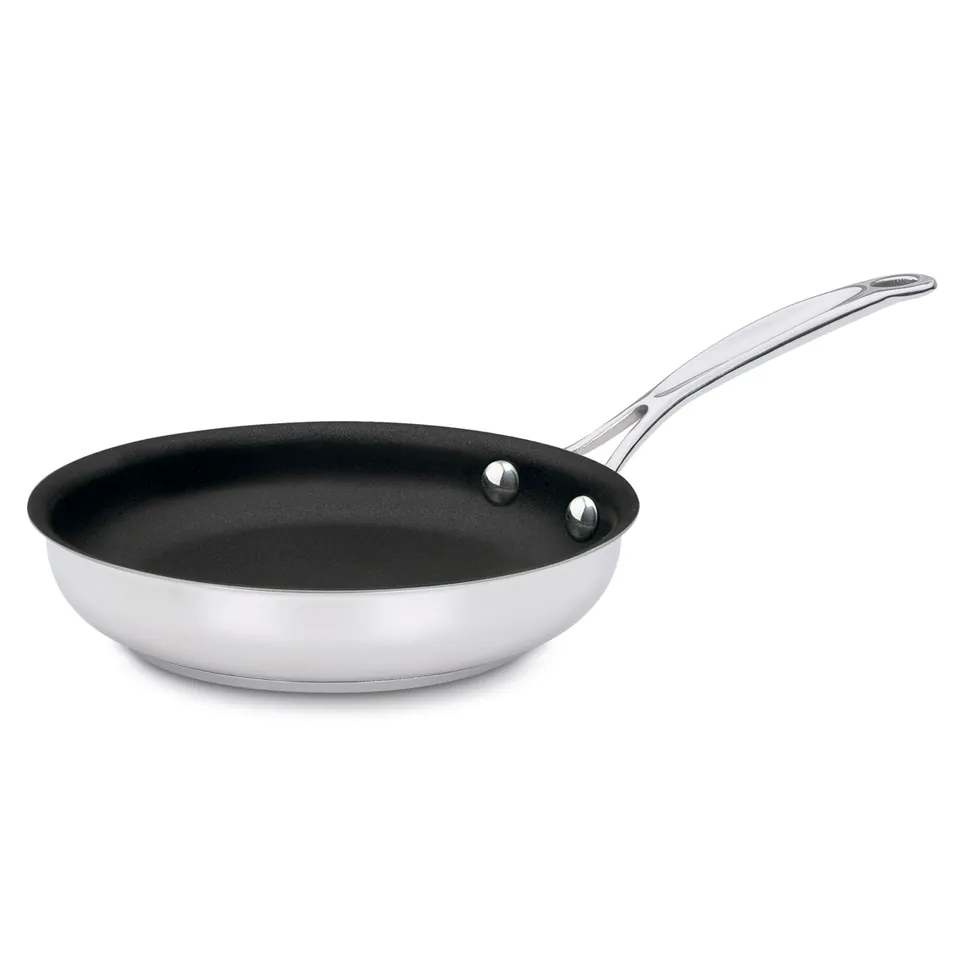 cuisinart-chef-s-classic-7-stainless-steel-nonstick-skillet-with-purelyceramic-c image 1