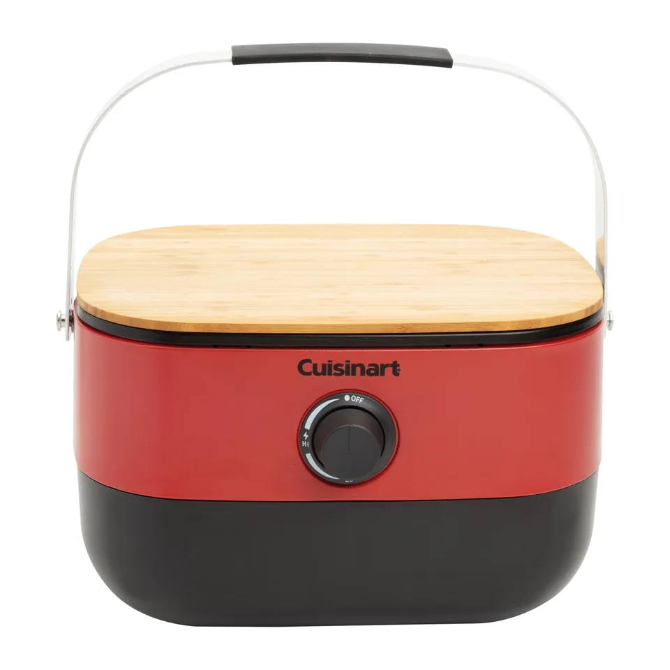 cuisinart-venture-portable-gas-grill-with-cutting-board-lid-154-sq-in-cast-iron- image 1