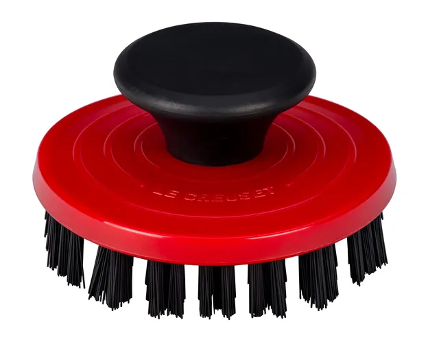 le-creuset-nylon-grill-brush-3-1-4-cerise-dishwasher-safe image 1