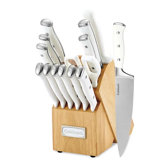 cuisinart-classic-forged-triple-rivet-15-piece-knife-set-with-block-high-carbon- image 1