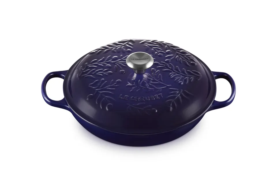 le-creuset-olive-branch-collection-enameled-cast-iron-signature-braiser-3-5-qt-i image 1