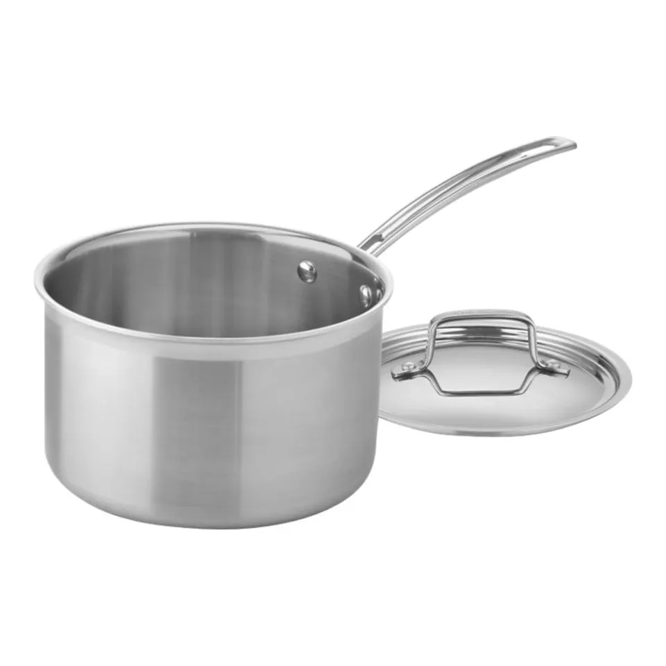 cuisinart-multiclad-pro-triple-ply-4-quart-skillet-stainless-steel-with-cover-mc image 1