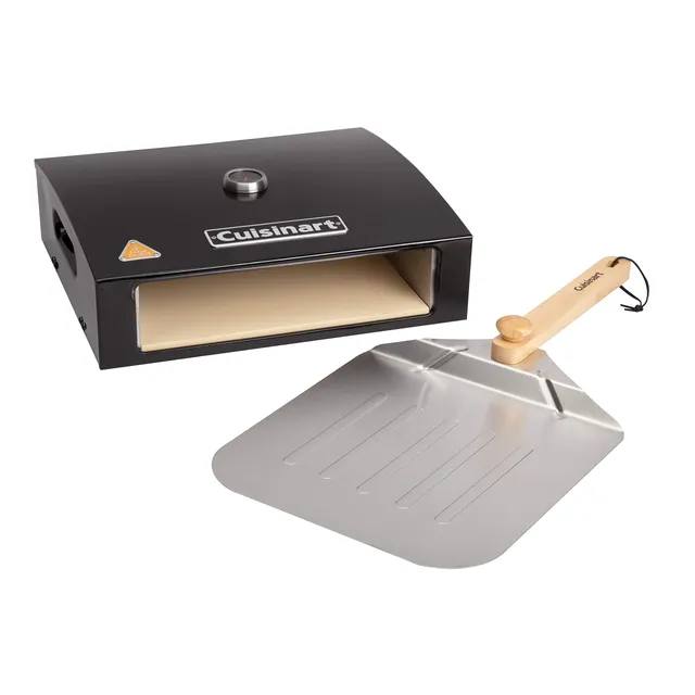 cuisinart-grill-top-pizza-oven-kit-with-cordierite-stone-and-peel-portable-for-g image 1