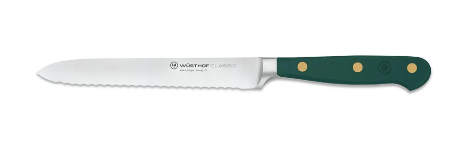 w-sthof-classic-fresh-rosemary-5-serrated-utility-knife-precision-forged-high-ca image 1