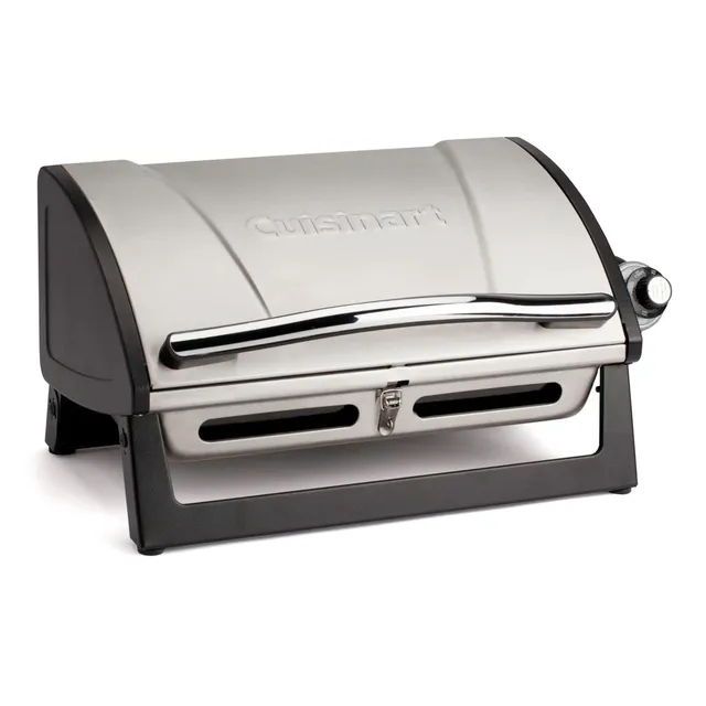 cuisinart-grillster-portable-gas-grill-stainless-steel-8000-btu-dishwasher-safe- image 1