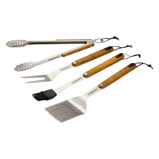 cuisinart-cgs-1100-4-piece-ash-wood-handle-grill-tool-set-with-spatula-locking-t image 1