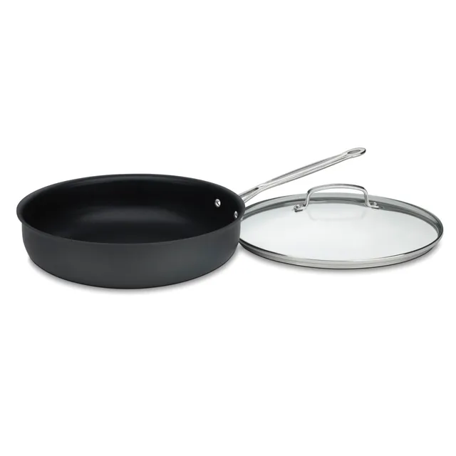 cuisinart-chef-s-classic-nonstick-hard-anodized-12-deep-fry-pan-with-cover image 1