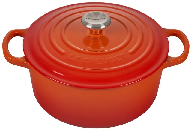 le-creuset-enameled-cast-iron-signature-round-dutch-oven-3-5-qt-flame image 1