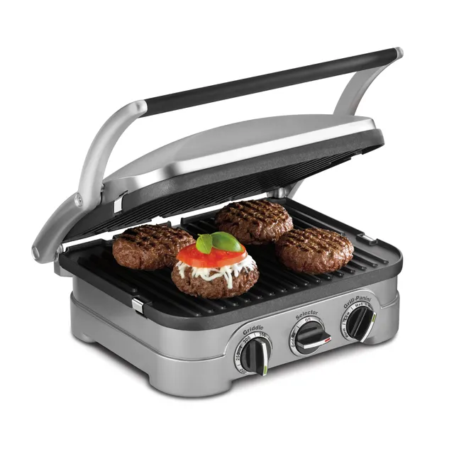 cuisinart-gr-4nnas-griddler-5-in-1-indoor-grill-panini-press-stainless-steel image 1