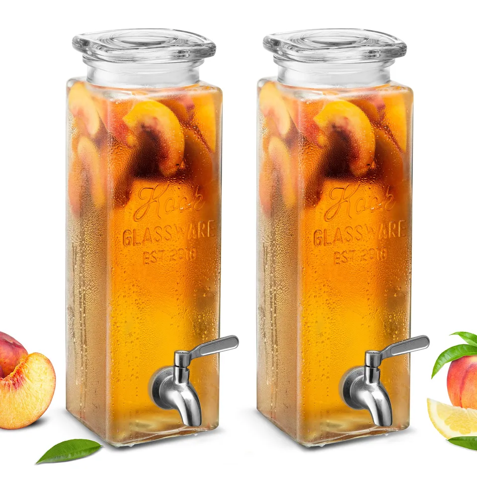 kook-glass-drink-dispenser-with-stainless-steel-spigot-80-oz-capacity image 1
