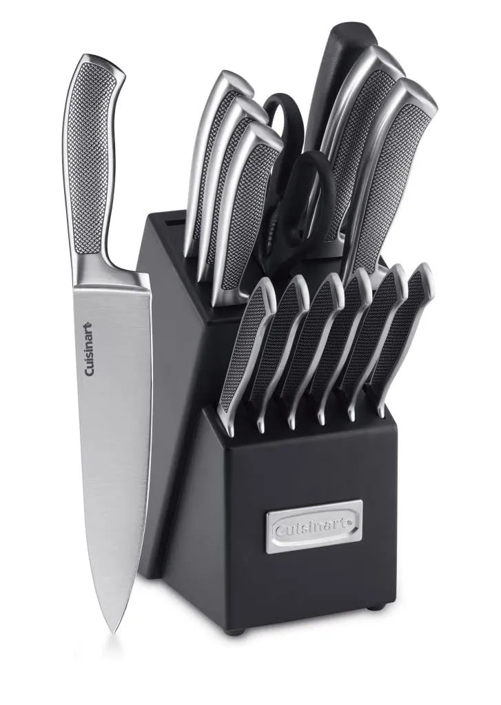 cuisinart-15-piece-stainless-steel-knife-block-set-c77ss-15p image 1