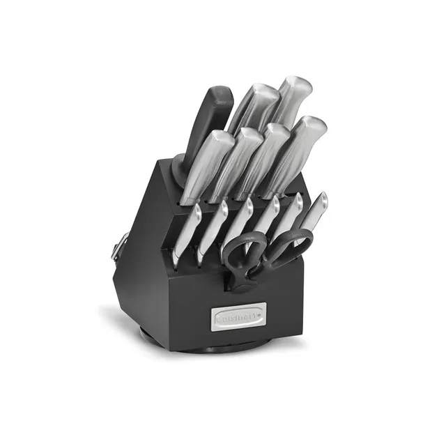 cuisinart-c77ss-15pbr-15-piece-stainless-steel-rotating-cutlery-block-set-with-c image 1