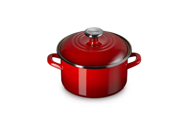 le-creuset-enamel-on-steel-traditional-petite-stockpot-3-8qt-cerise image 1