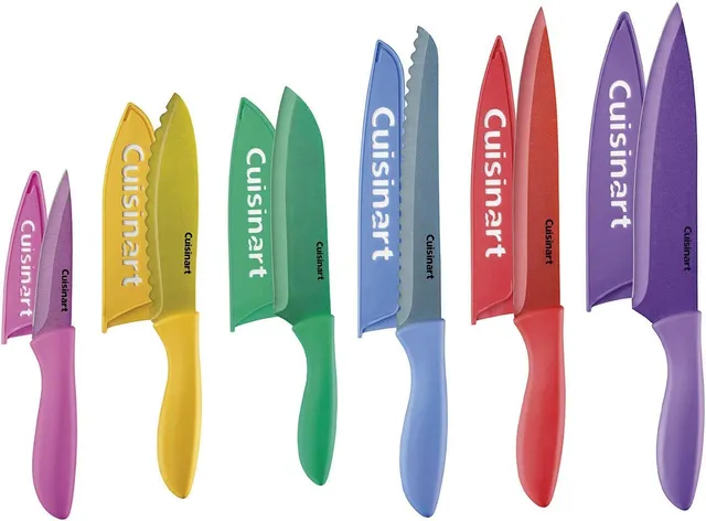 cuisinart-advantage-5-piece-metallic-coated-knife-set-with-color-coded-guards image 1