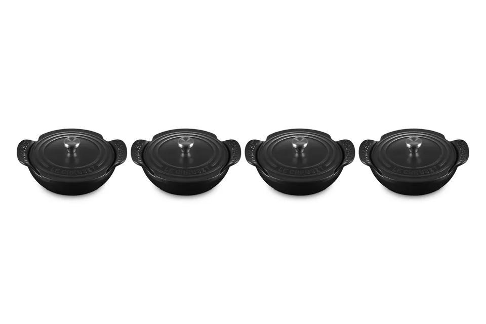 le-creuset-enameled-cast-iron-gourmand-collection-4-piece-mini-round-braiser-set image 1