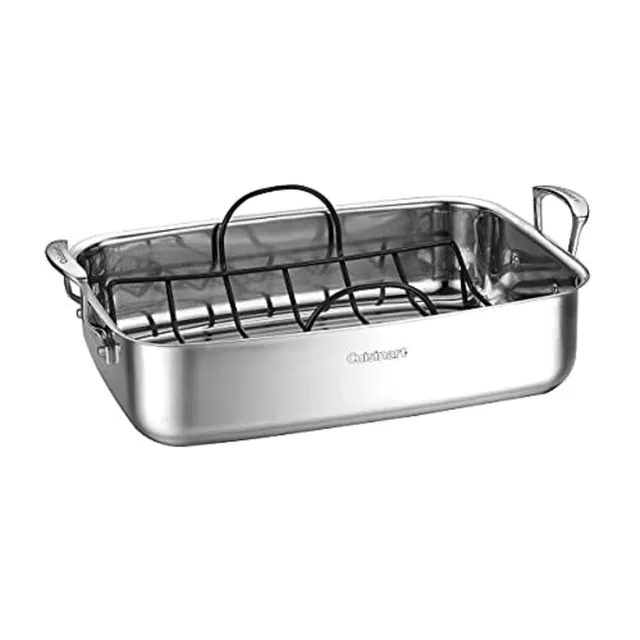 cuisinart-7117-15nsr-15-inch-stainless-steel-roaster-with-non-stick-rack image 1