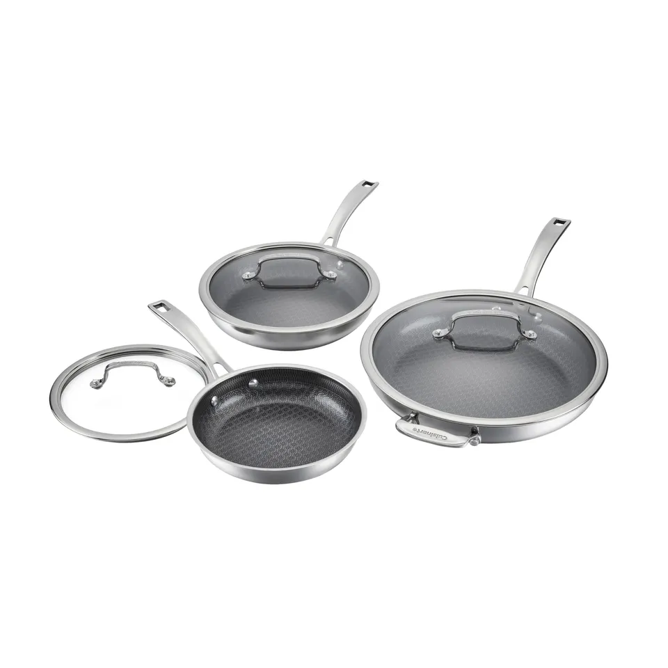cuisinart-fusionplus-hybrid-stainless-steel-cookware-set-6-piece-8-10-12-skillet image 1