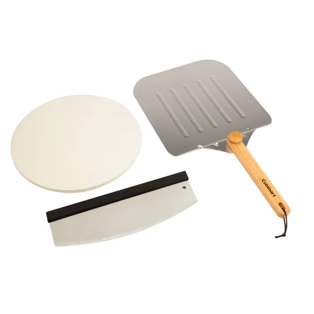cuisinart-3-piece-deluxe-pizza-grilling-pack-14-pizza-stone-peel-cutter image 1