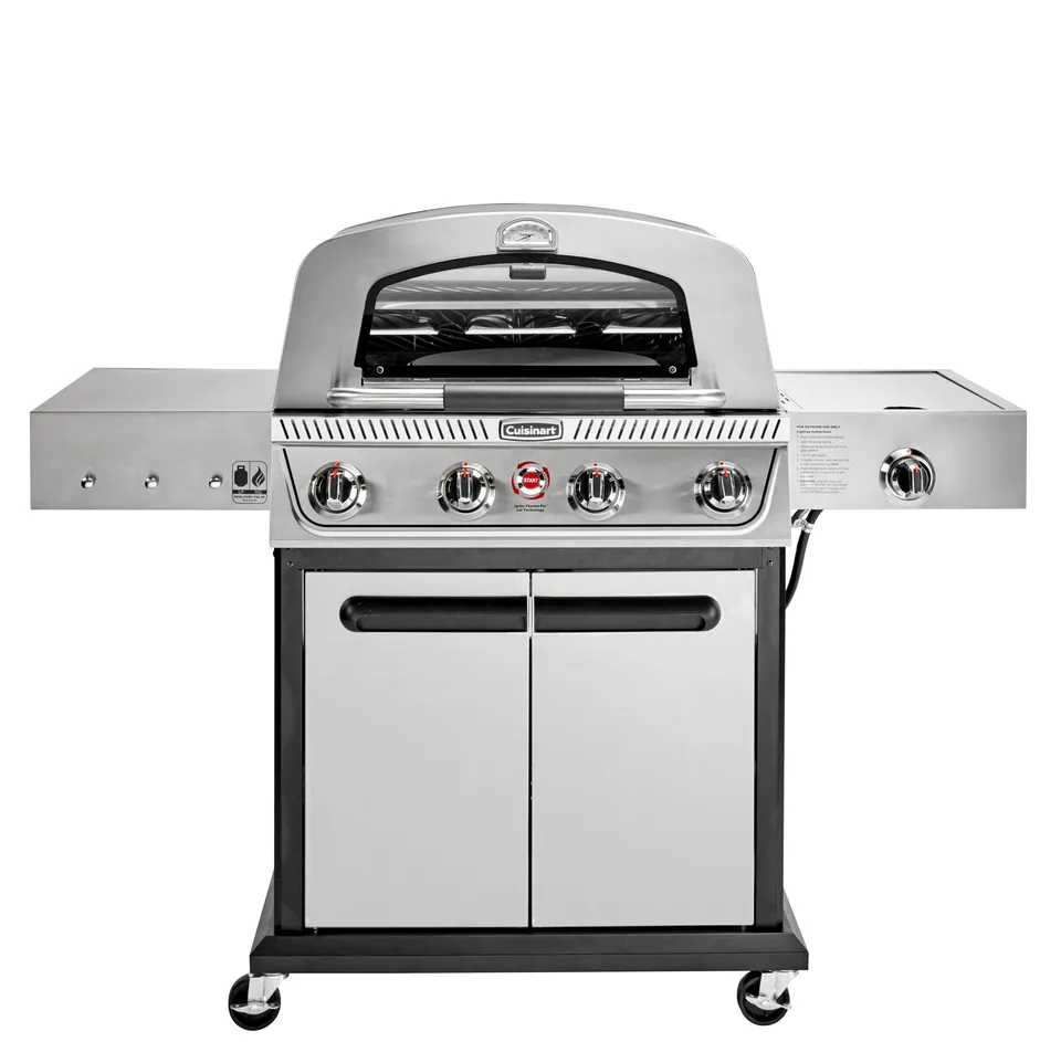 cuisinart-propel-4-burner-3-in-1-gas-grill-stainless-steel-with-griddle-pizza-ov image 1