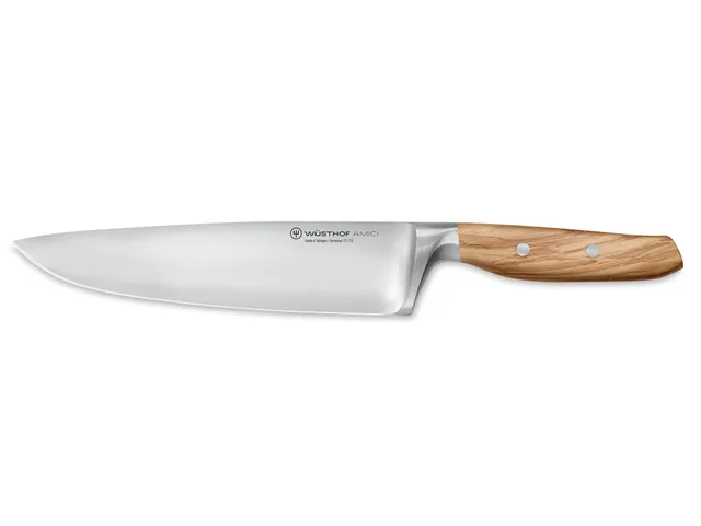 w-sthof-amici-8-chef-s-knife-with-olive-wood-handle-tan image 1