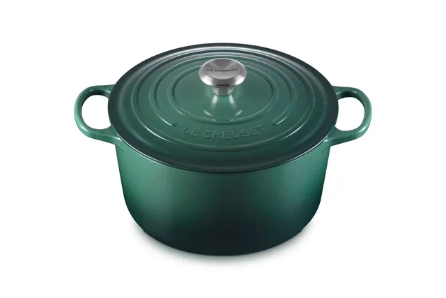 le-creuset-enameled-cast-iron-signature-deep-round-oven-6-5-qt-artichaut image 1
