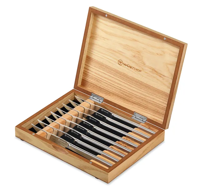 w-sthof-stainless-mignon-8-piece-steak-knife-set-with-acacia-wood-box image 1