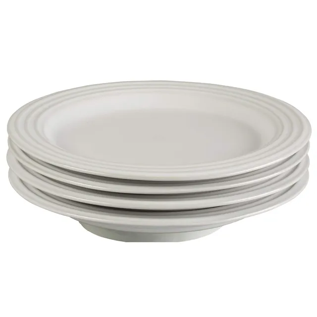 le-creuset-stoneware-salad-plates-set-of-4-8-5-inch-white image 1