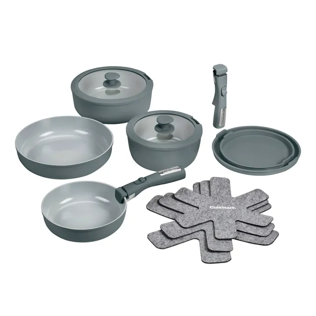 cuisinart-13-piece-clicksmart-nonstick-detachable-handle-ceramic-cookware-set-pu image 1