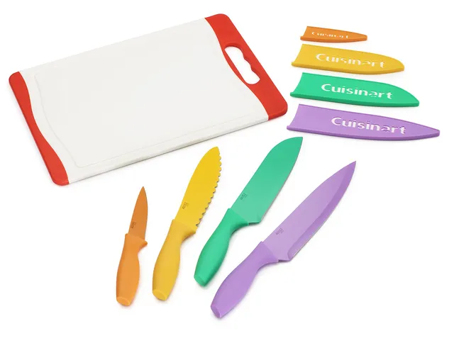 cuisinart-advantage-color-collection-9-piece-cutlery-set-with-cutting-board-mult image 1