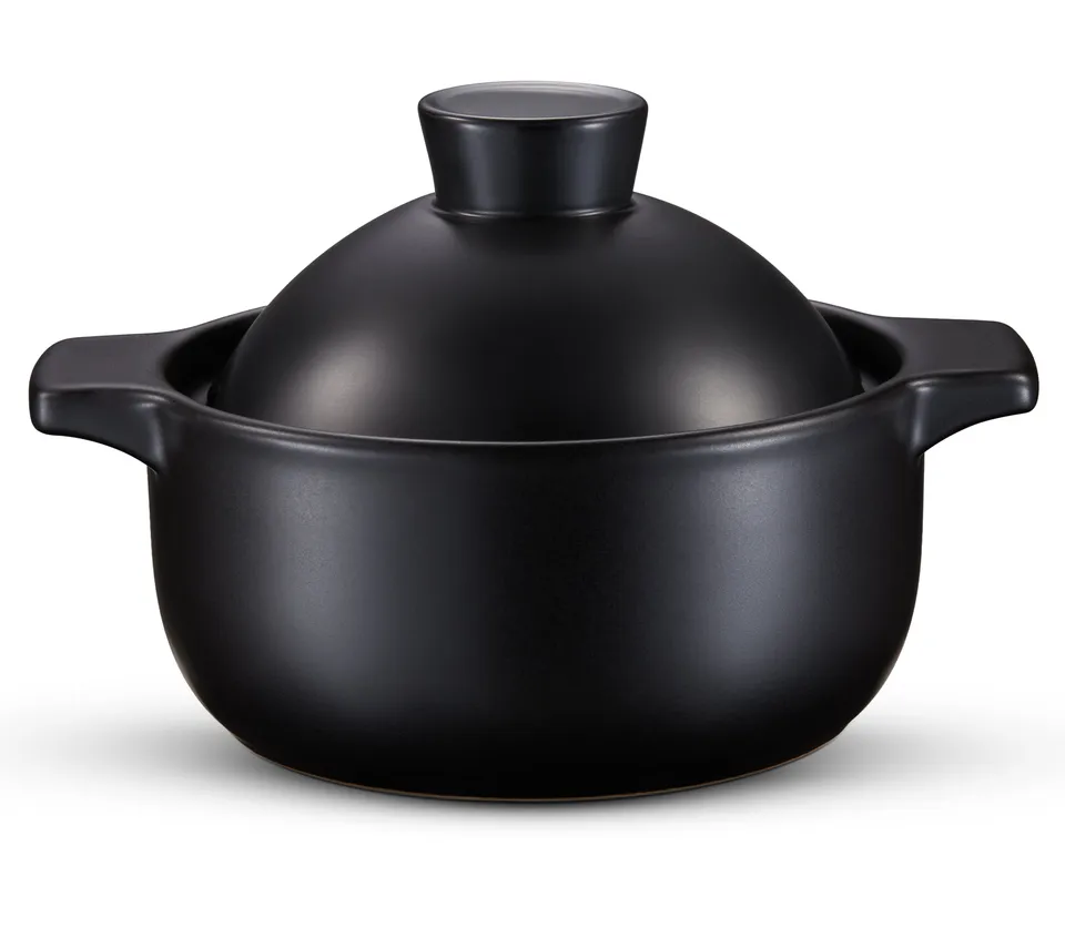 kook-korean-dolsot-pot-stoneware-traditional-bibimbap-stew-pot-even-heating-stov image 1