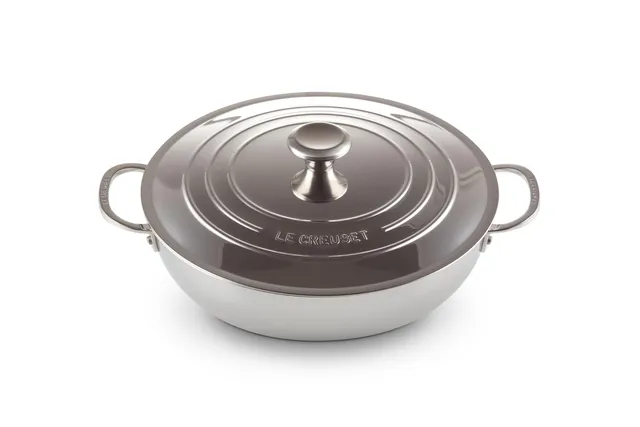 le-creuset-tri-ply-stainless-steel-braiser-5-qt image 1