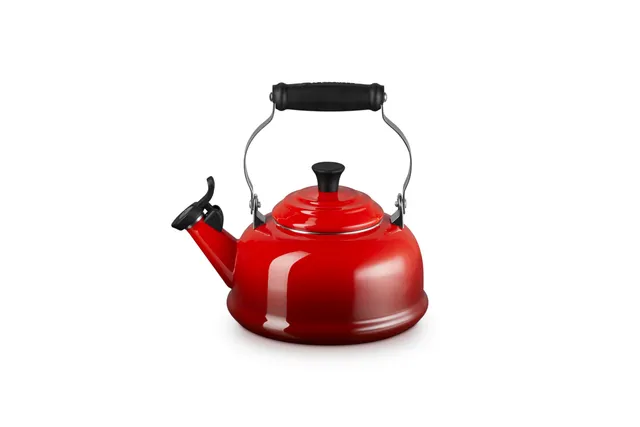 le-creuset-enamel-on-steel-whistling-tea-kettle-1-7-qt-cerise-red image 1