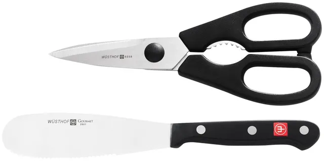 w-sthof-gourmet-2-piece-spreader-and-shears-set-model-8757 image 1