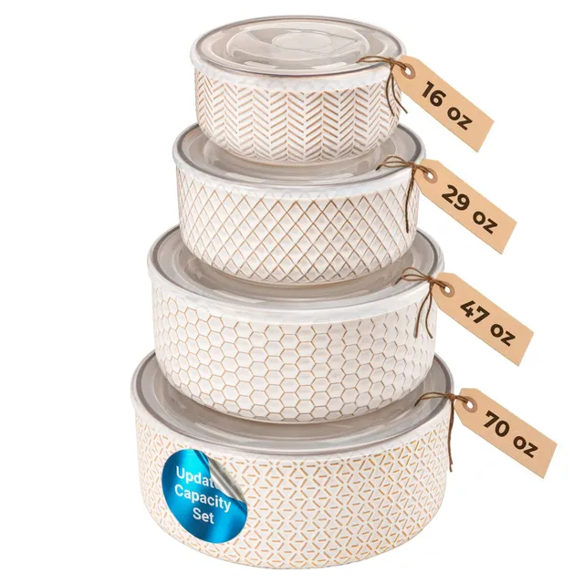 kook-nesting-bowls-with-lids-set-of-4-narbonne-collection-16-29-47-70-oz image 1