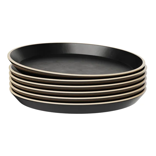 kook-ceramic-salad-plates-7-5-inch-set-of-6-nordic-collection image 1