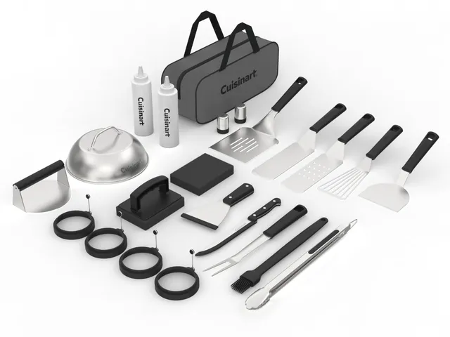 cuisinart-24-piece-griddle-tool-set-with-storage-tote-stainless-steel image 1