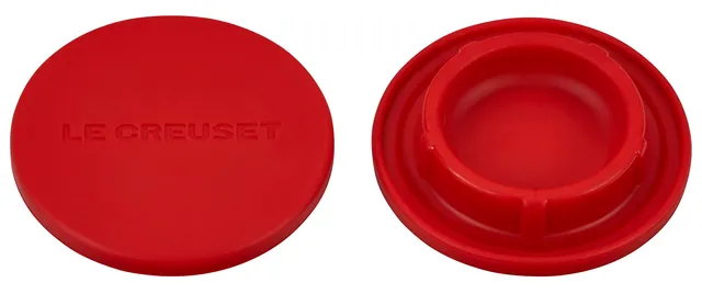 le-creuset-silicone-mill-caps-set-of-2-2-5-inch-cerise image 1