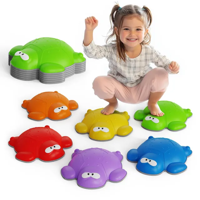 kook-turtle-stepping-stones-for-kids-outdoor-play-motor-skills-12-piece-set image 1