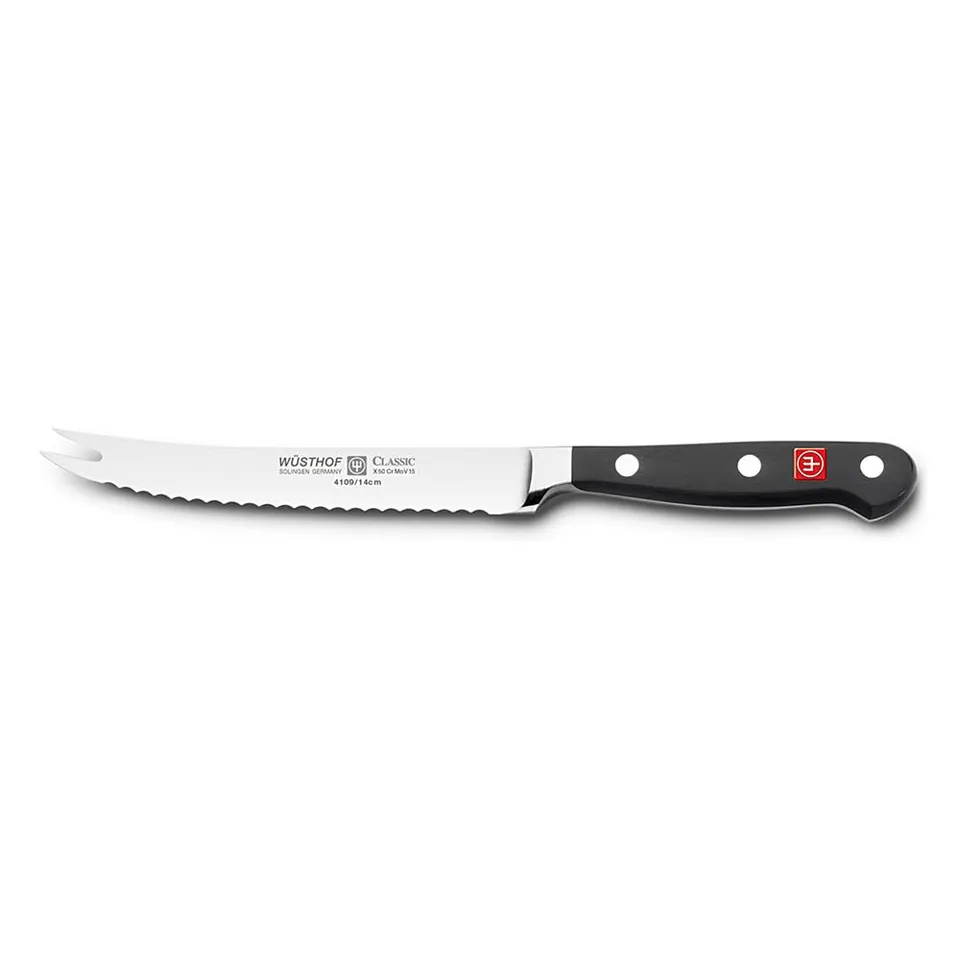 w-sthof-classic-5-inch-tomato-knife-with-serrated-edge-and-fork-tip-black image 1