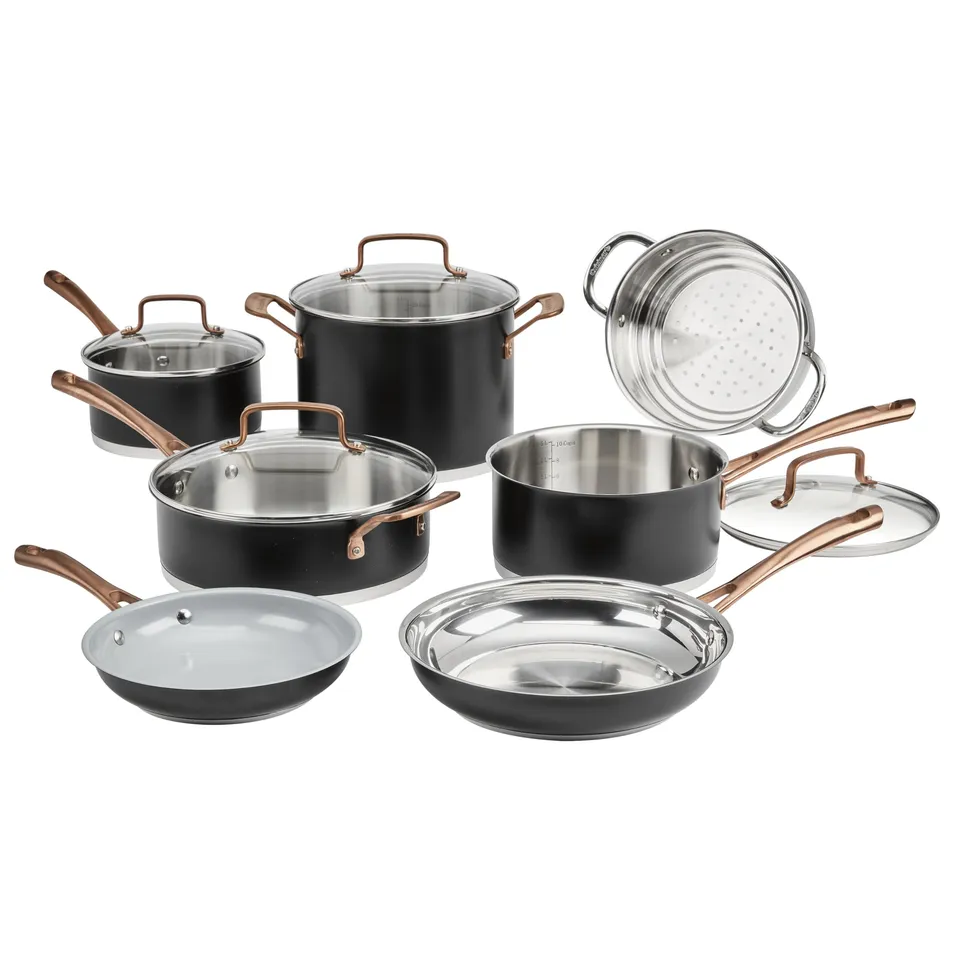 cuisinart-11-piece-matte-black-elegance-cookware-set-mbk89-11 image 1