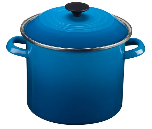 le-creuset-enamel-on-steel-stockpot-8-qt-marseille-durable-porcelain-enamel-all- image 1
