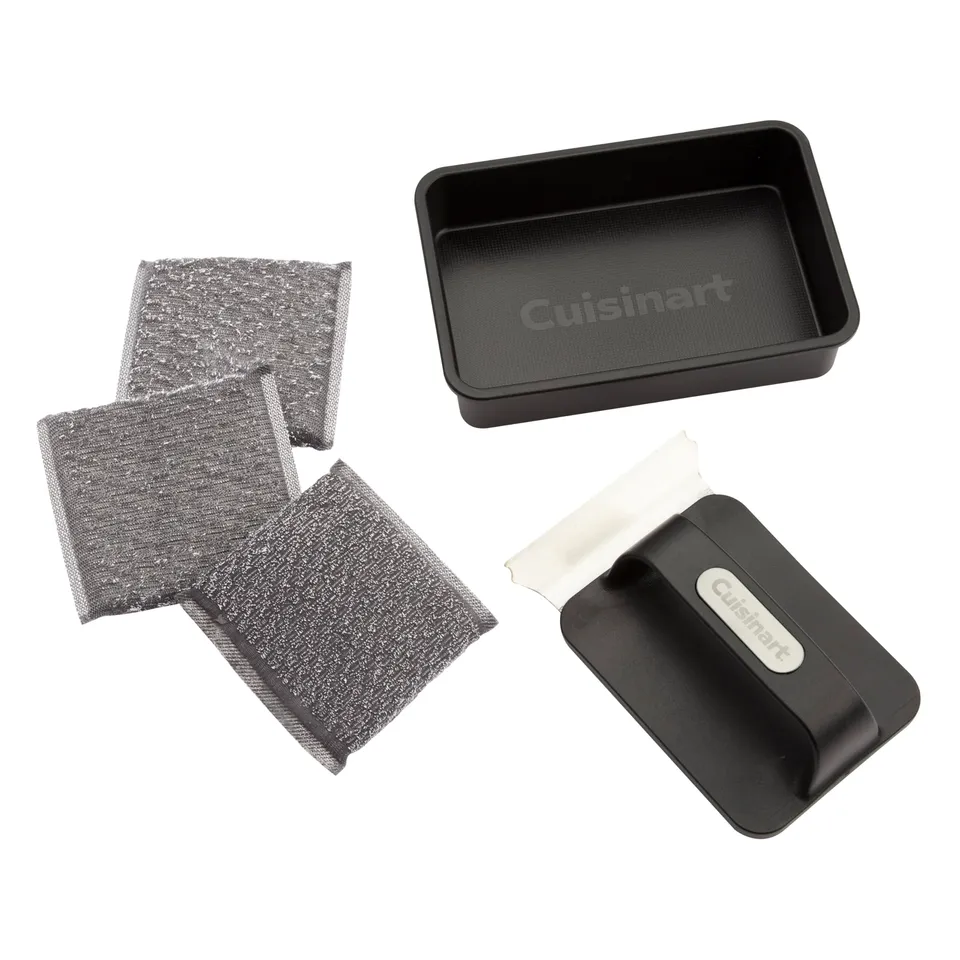 cuisinart-5-piece-grill-griddle-scrubber-set-bristle-free-stainless-steel image 1