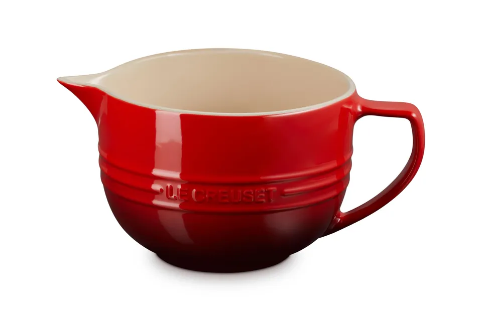 le-creuset-stoneware-signature-batter-bowl-3-25qt-cerise image 1