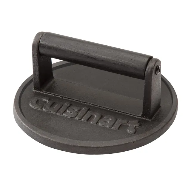 cuisinart-6-5-cast-iron-smashed-burger-press-heavy-duty-round-flat-edge-grill-pr image 1