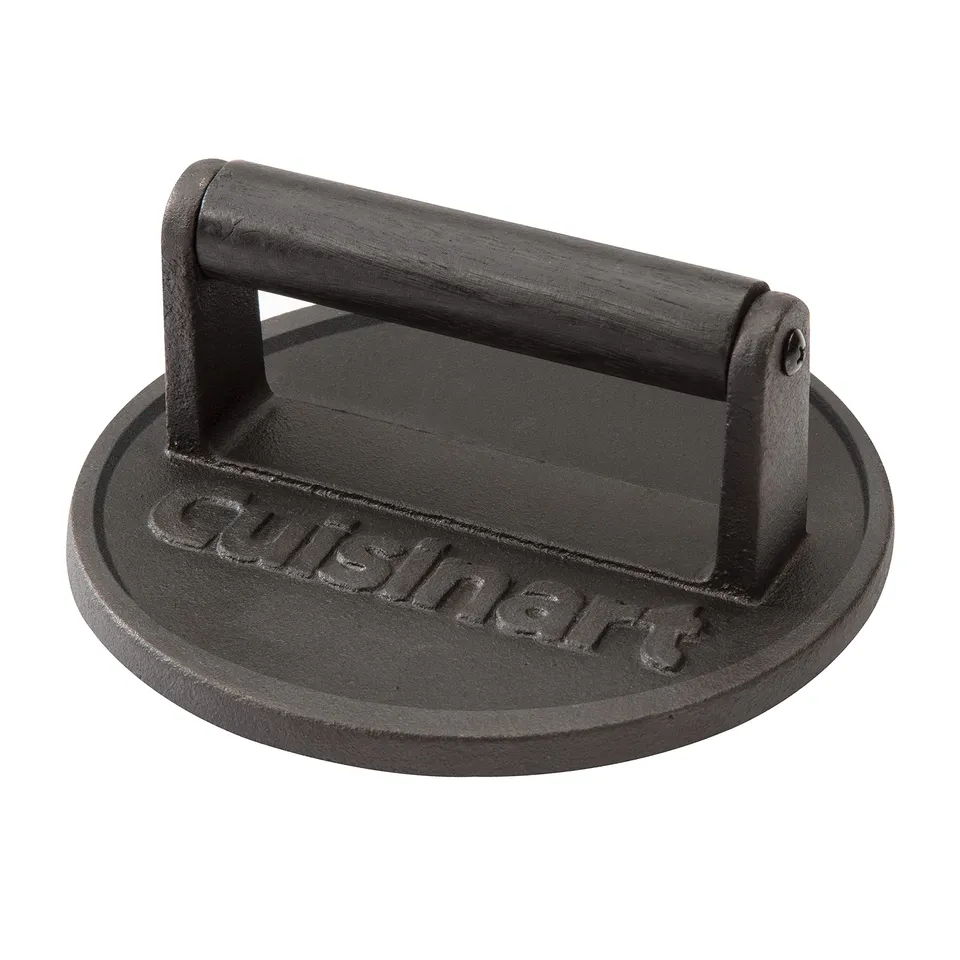 cuisinart-6-5-cast-iron-smashed-burger-press-heavy-duty-round-flat-edge-grill-pr image 1