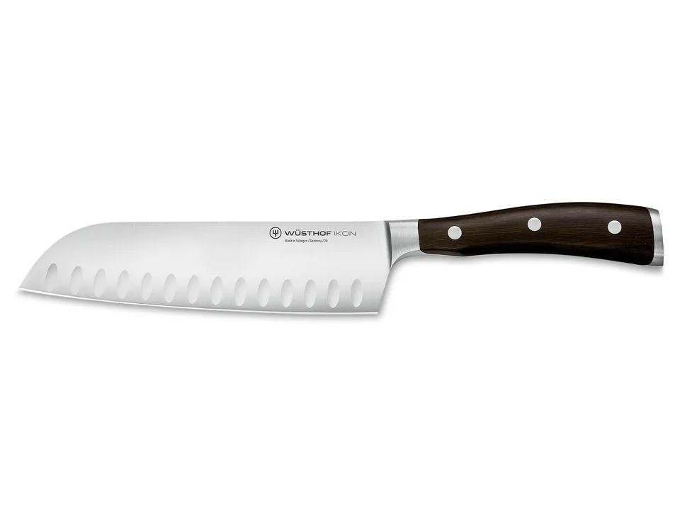 w-sthof-ikon-blackwood-7-hollow-edge-santoku-knife image 1